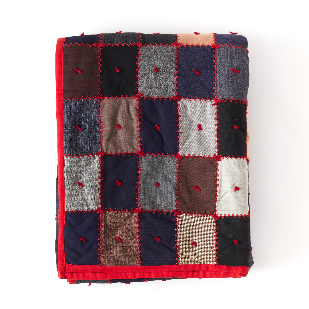 Vintage Wool Patchwork Quilt, circa 1920 – Tori Jones Studio