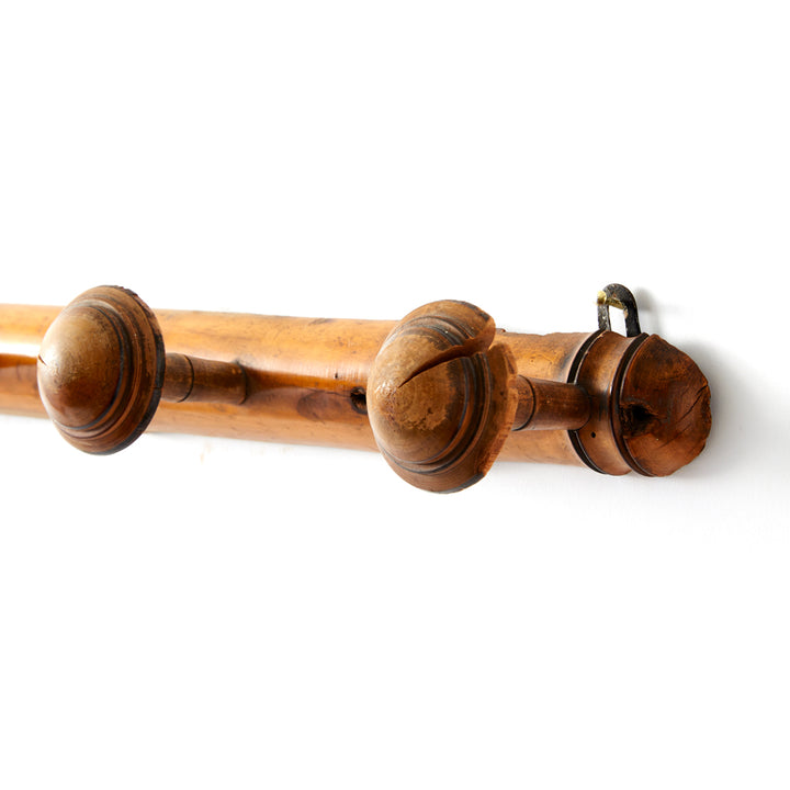 Vintage French Bamboo Coat Rack 