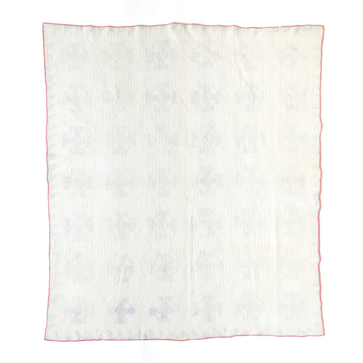 Antique Four T Indigo Quilt, circa 1890-1910