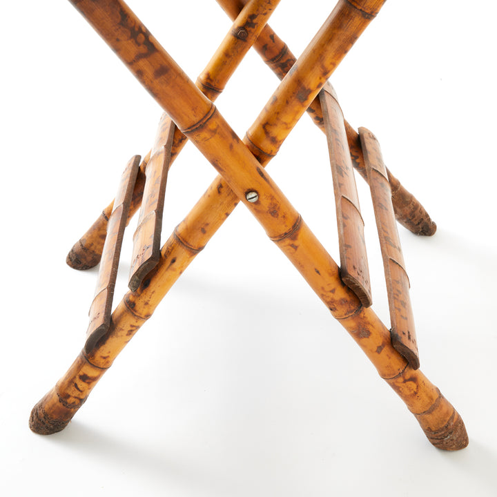 Antique Folding Bamboo Table