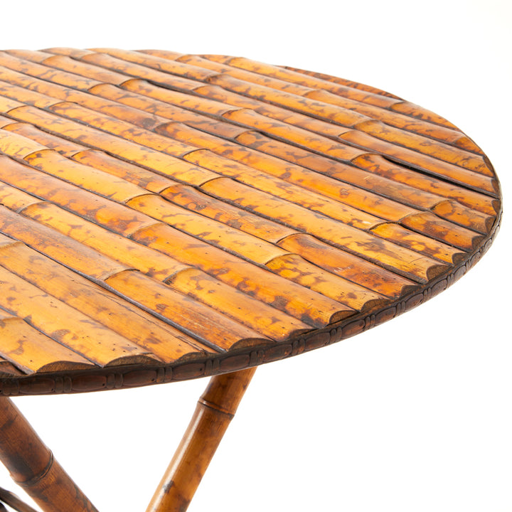 Antique Folding Bamboo Table