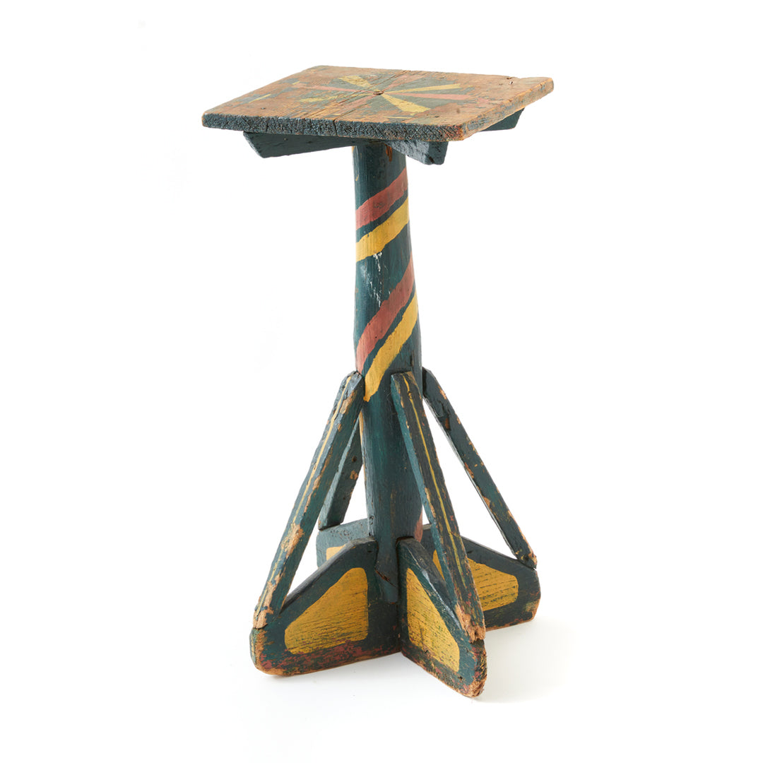 Antique Folk Art Drinks Table
