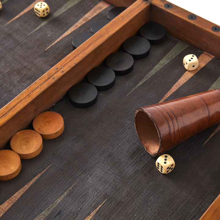 Antique Backgammon and Chess Set, circa 1910