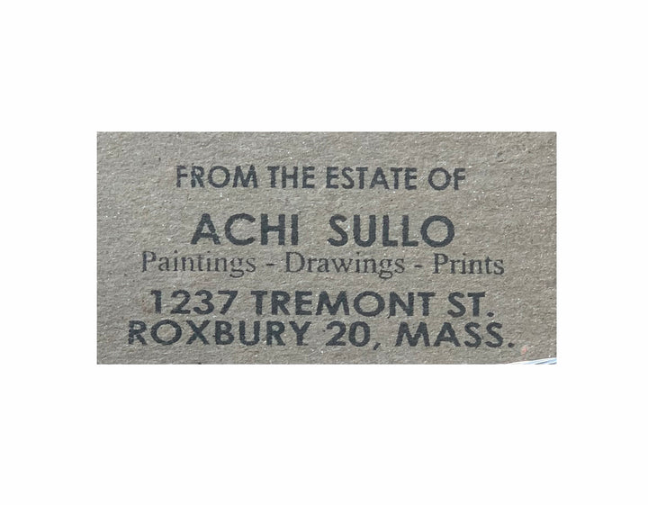 Achillo Sullo, Abstract Gouache Painting 1, 1964
