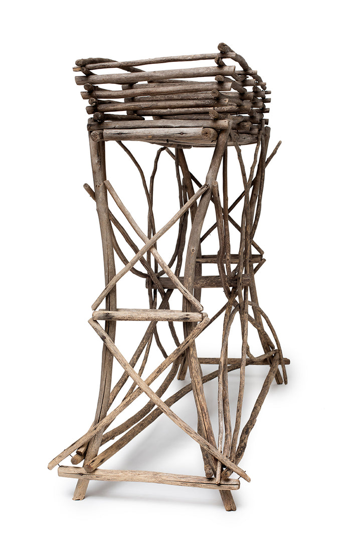 Adirondack Style Twig Plant Stand