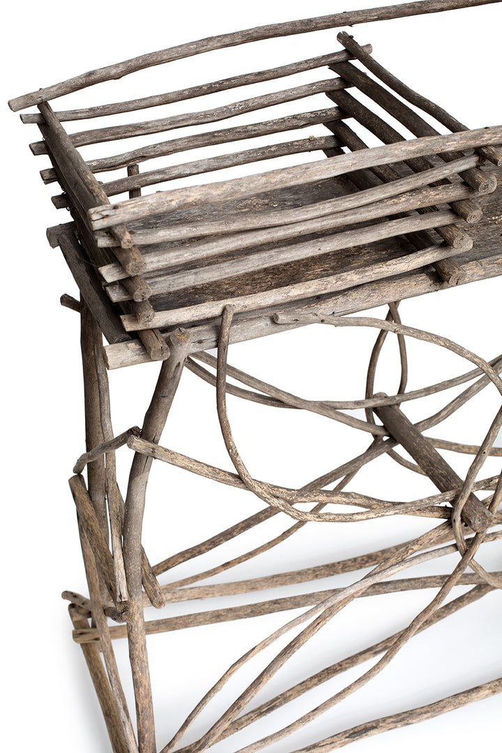 Adirondack Style Twig Plant Stand