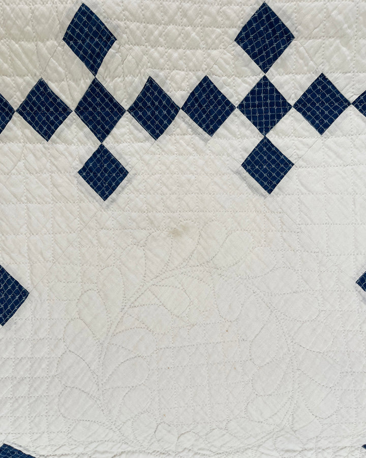 Single Irish Chain Quilt, Late 19th Century