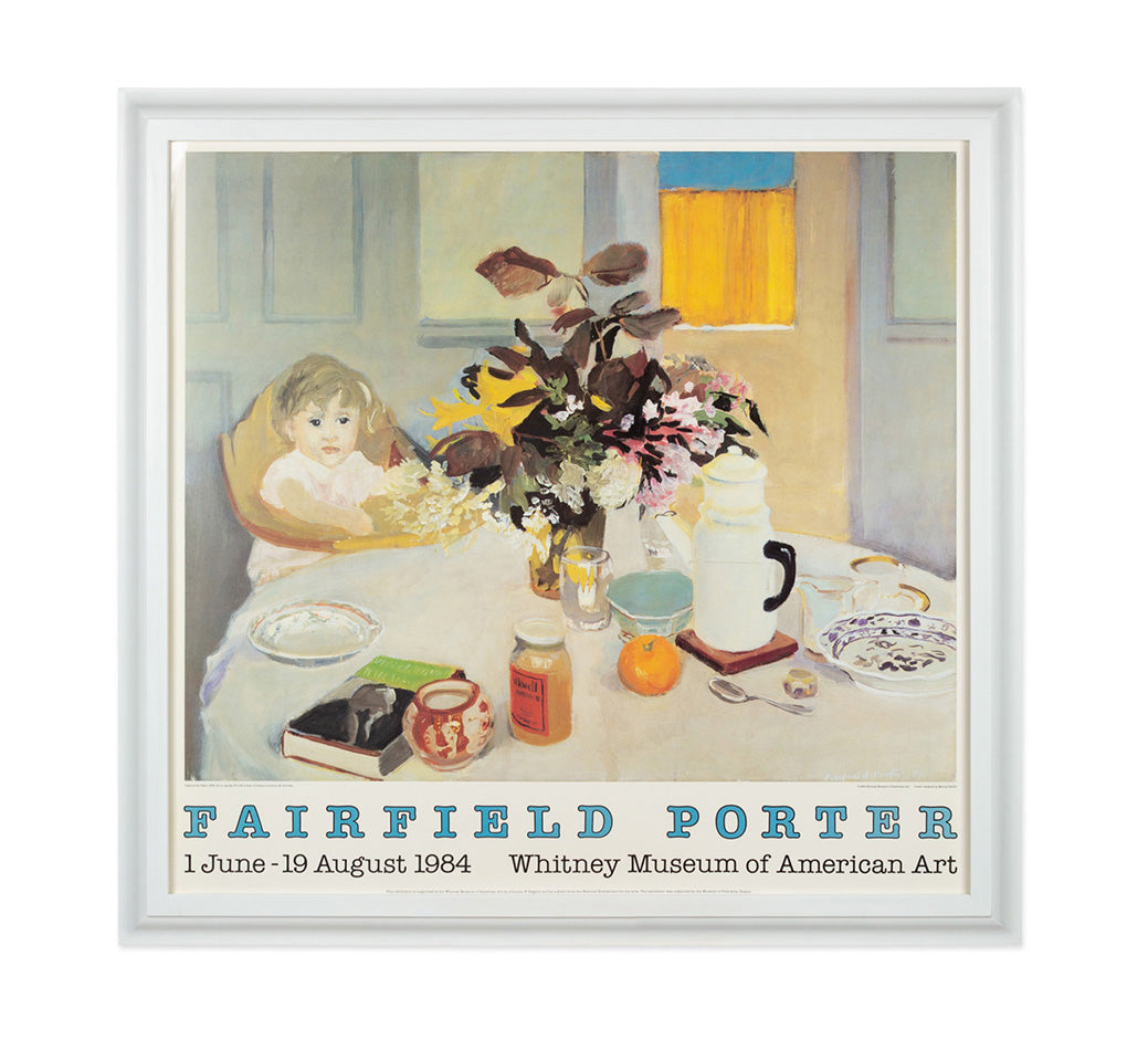 Framed Fairfield Porter Exhibition Poster