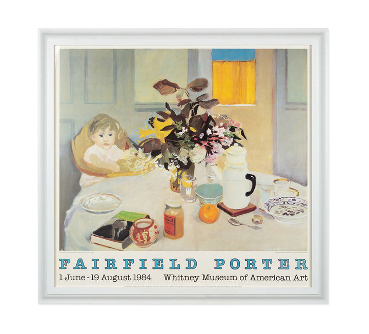 Framed Fairfield Porter Exhibition Poster
