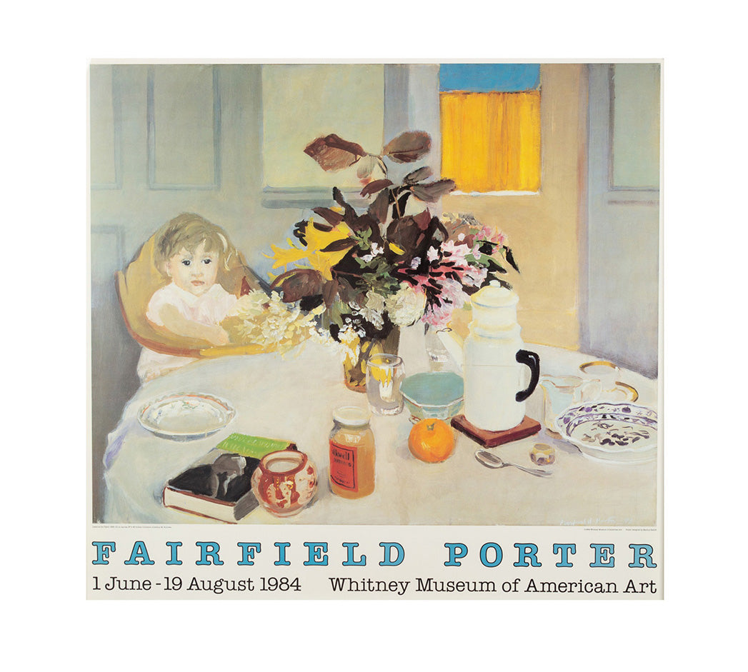 Framed Fairfield Porter Exhibition Poster