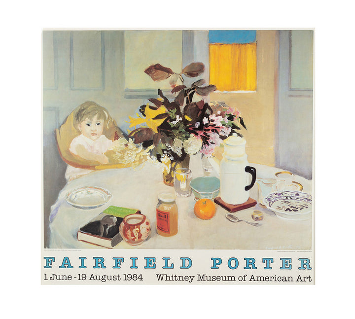 Framed Fairfield Porter Exhibition Poster