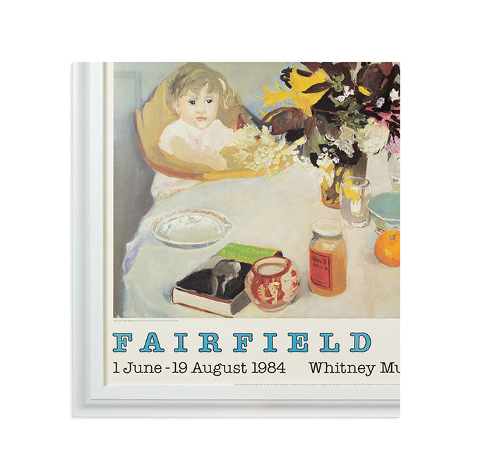 Framed Fairfield Porter Exhibition Poster