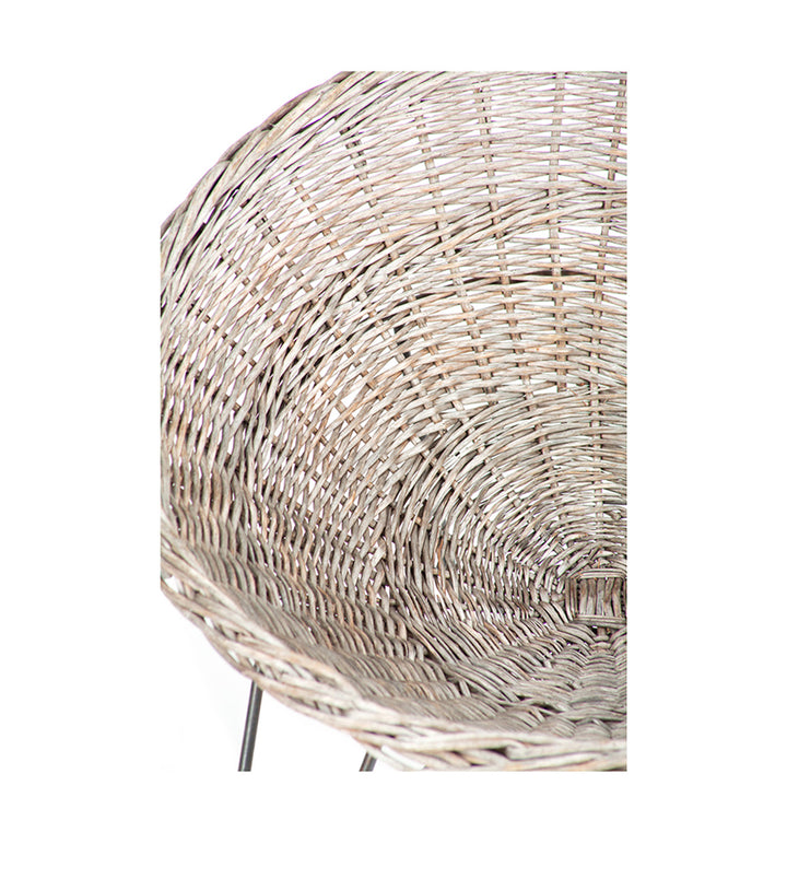 Pair of Vintage Rattan Hoop Chairs