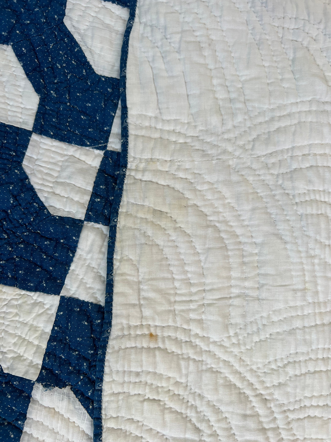 Antique Indigo Bow Tie Quilt