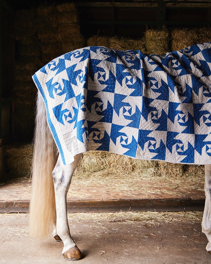 Antique Indigo Nautilus Quilt