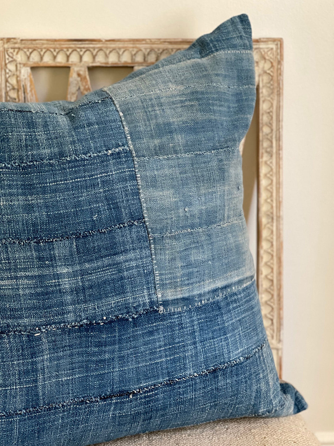 Vintage West African Indigo Pillow