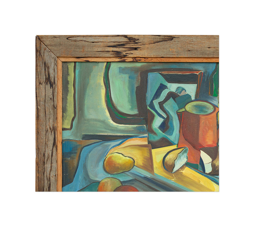 Mary Anne Meyer, Large Cubist Oil Painting, 1948
