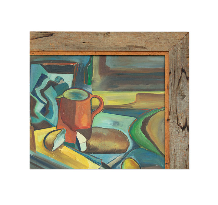 Mary Anne Meyer, Large Cubist Oil Painting, 1948