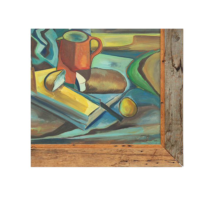 Mary Anne Meyer, Large Cubist Oil Painting, 1948