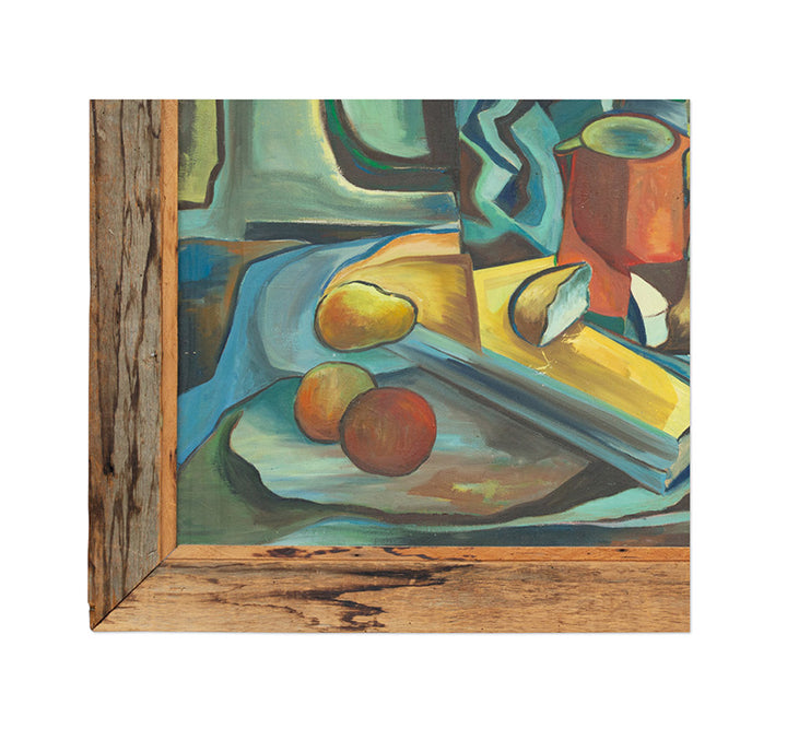 Mary Anne Meyer, Large Cubist Oil Painting, 1948