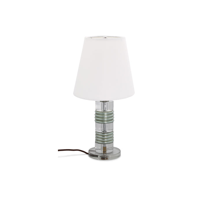 Midcentury Ribbed Lucite Lamp 2