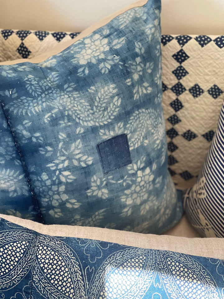 Vintage Nankeen Pillow 2