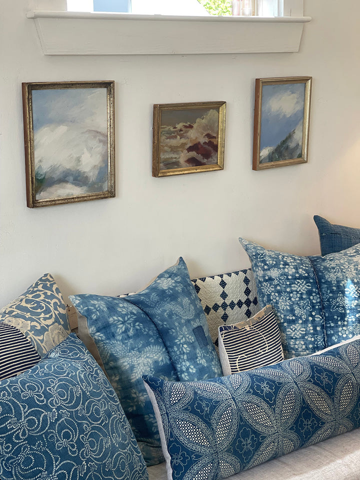 Vintage Nankeen Pillow 2