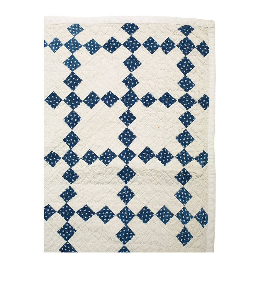 19th-Century American Crib Quilt