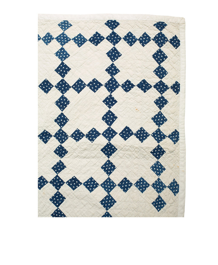 19th-Century American Crib Quilt