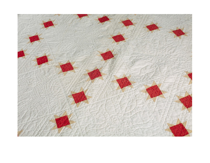 Diamond Stars American Quilt, circa 1900