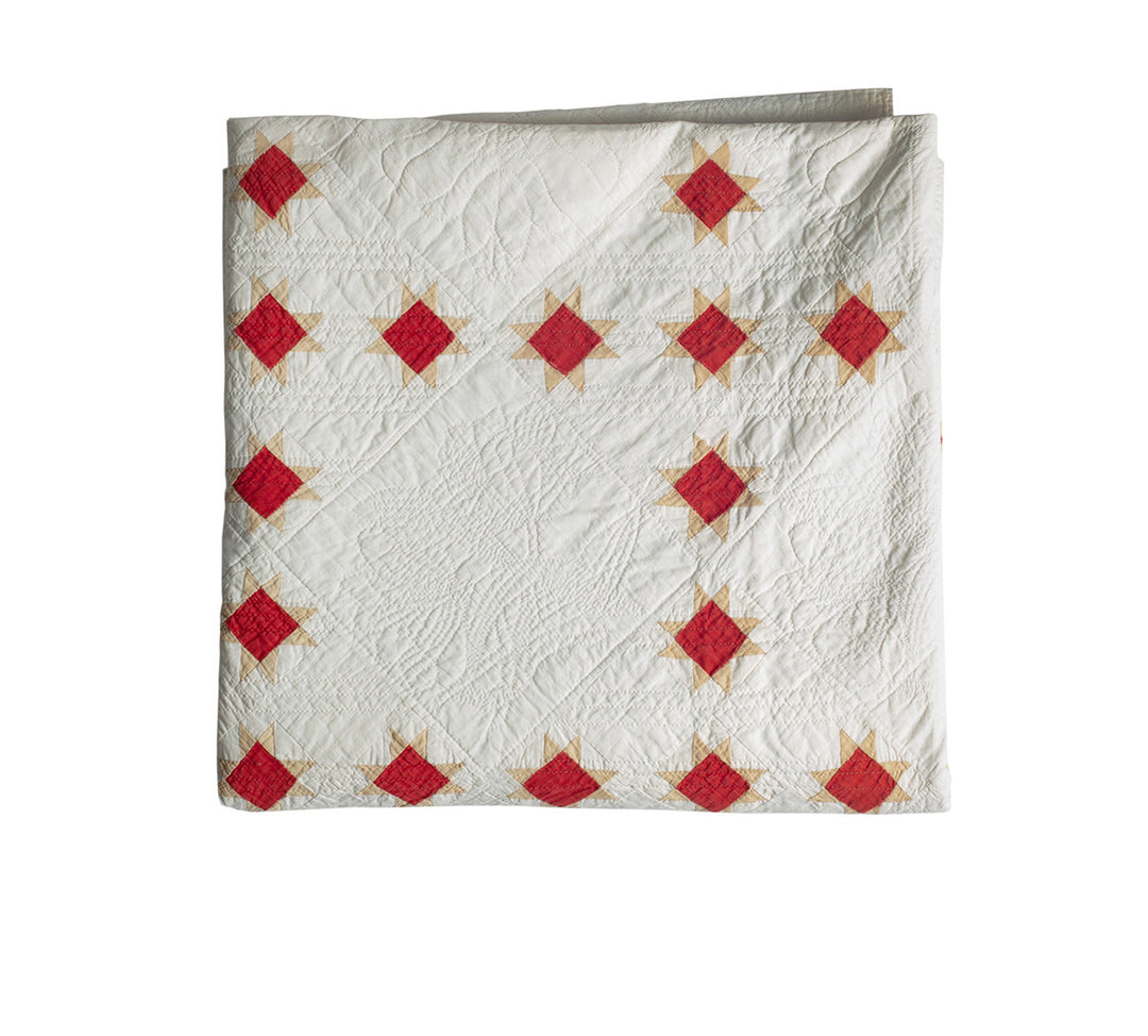 Diamond Stars American Quilt, circa 1900