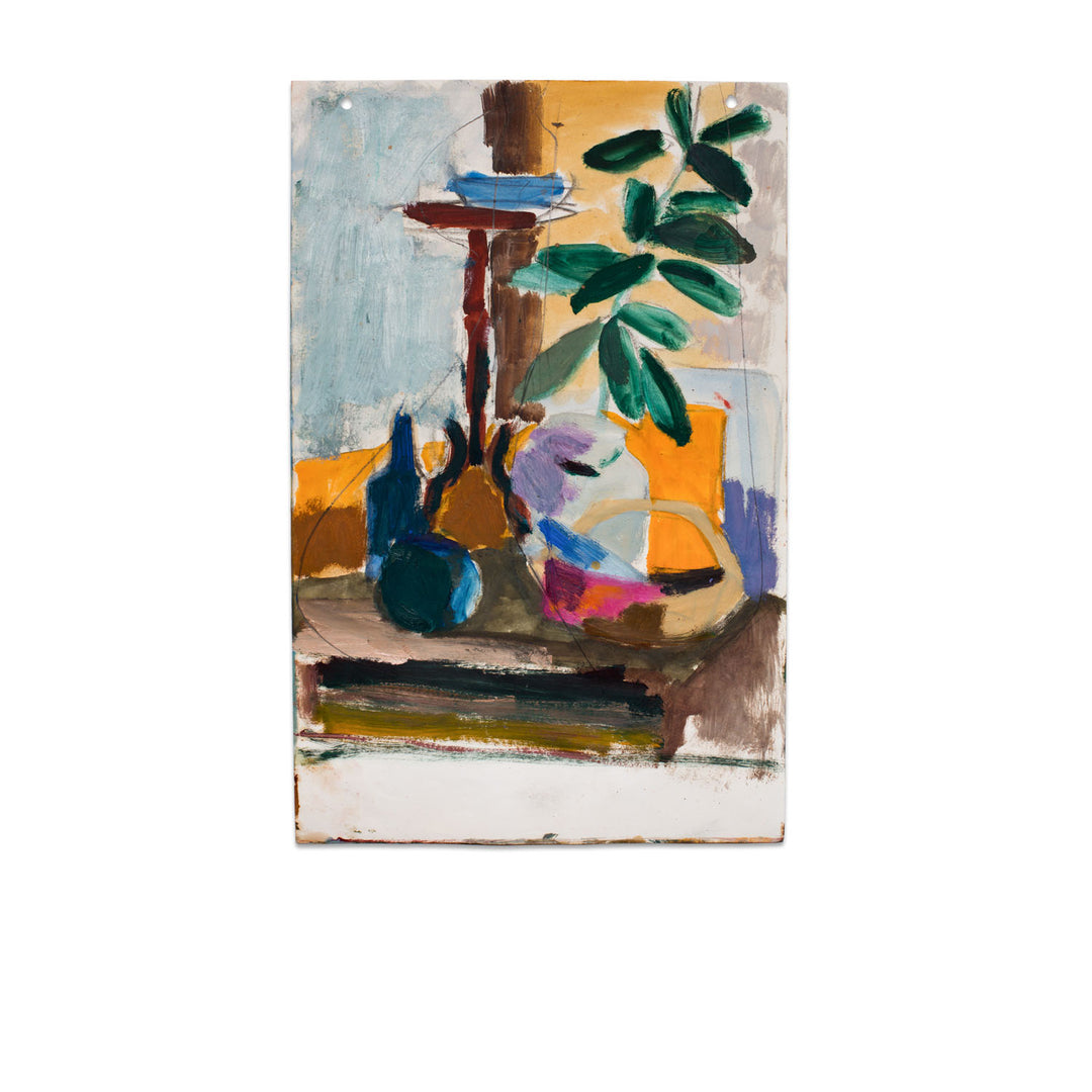 Paul Chidlaw, Oil Still Life on Paper 1 1