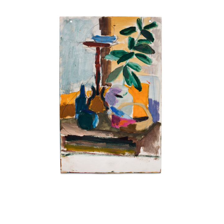 Paul Chidlaw, Oil Still Life on Paper 1 1