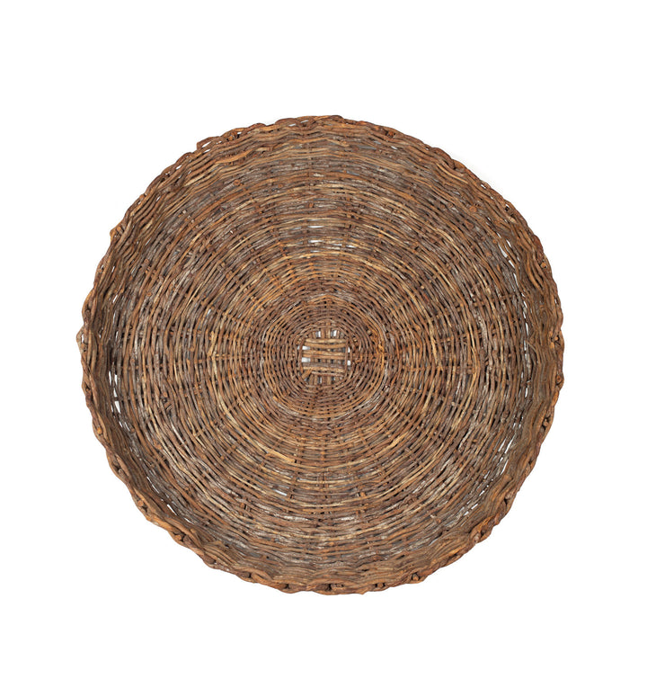 Large Antique Woven Tray