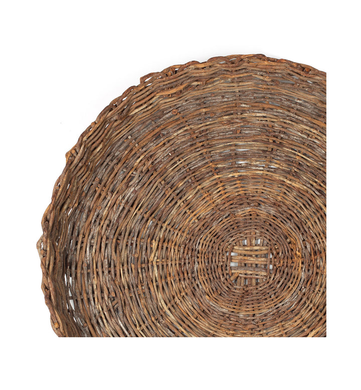 Large Antique Woven Tray