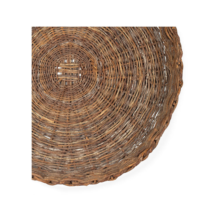 Large Antique Woven Tray