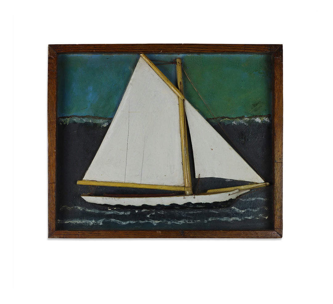 Vintage Sailboat Diorama