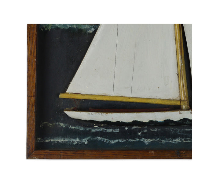 Vintage Sailboat Diorama