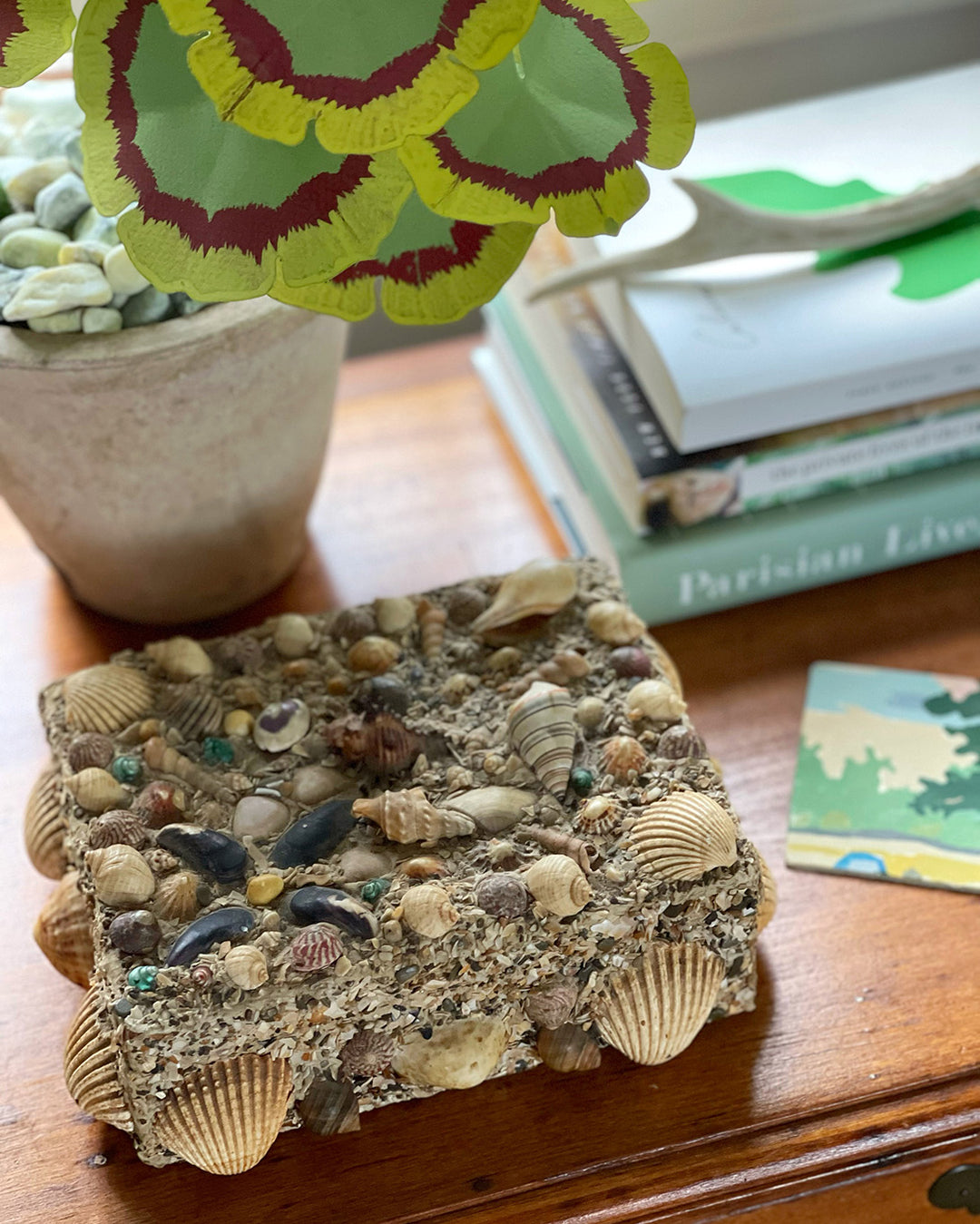 Vintage Shellwork Box