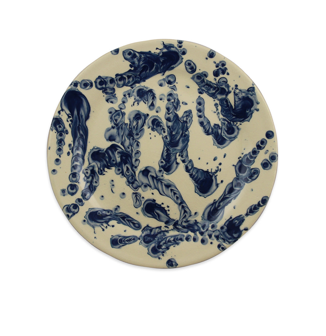 Set of 12 Splatterware Plates