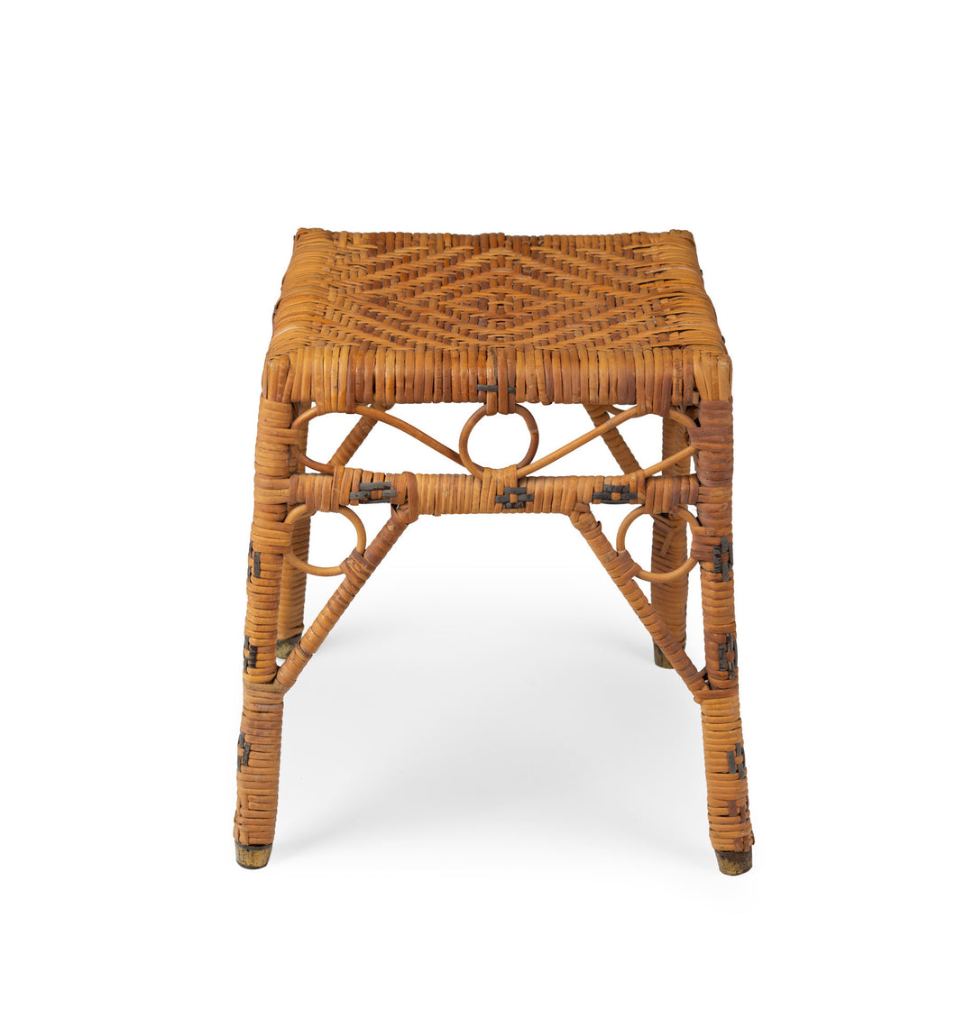 Vintage Rattan Stool