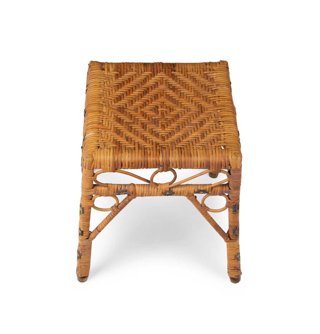 Vintage Rattan Stool