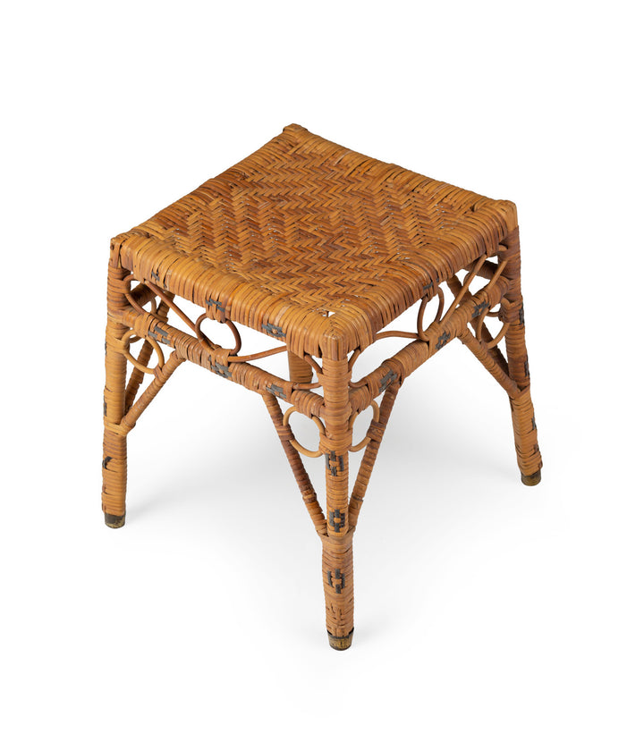 Vintage Rattan Stool