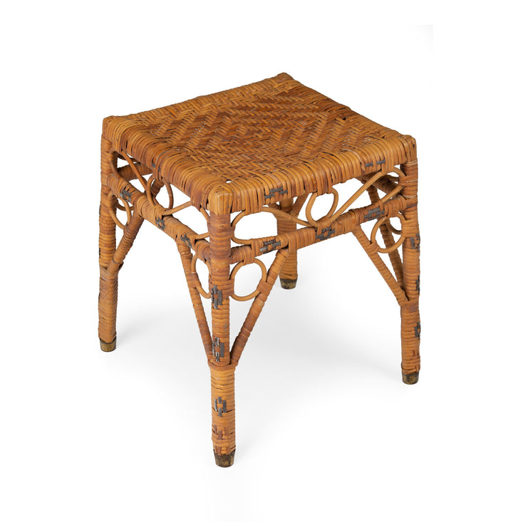 Vintage Rattan Stool