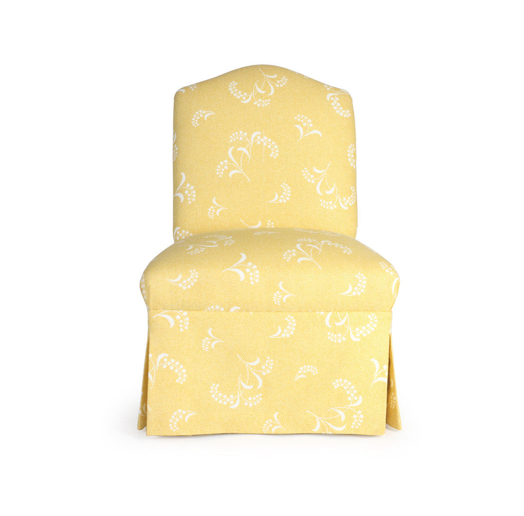 Vintage Upholstered Slipper Chair