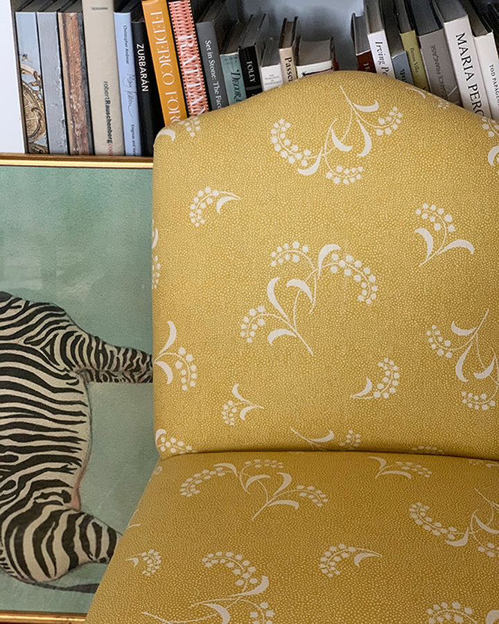 Vintage Upholstered Slipper Chair