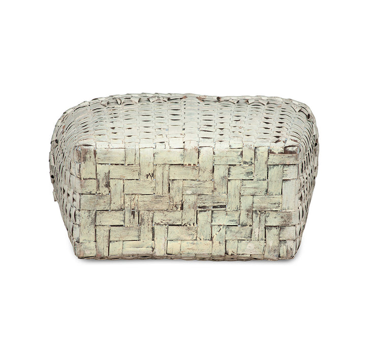 Vintage Whitewashed Basket