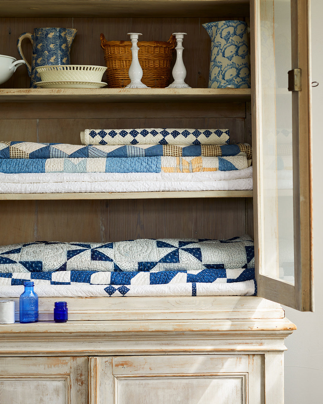 Antique Tumbling Block Quilt, Circa 1900