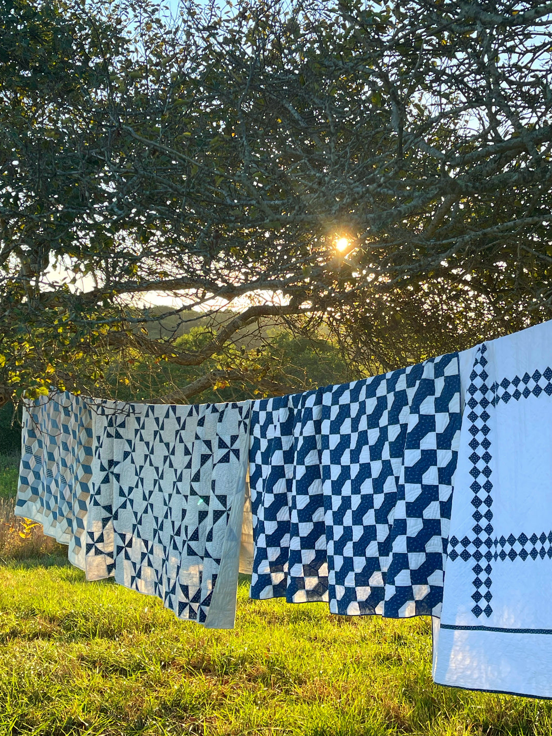 Vintage Double Irish Chain Quilt